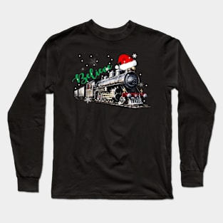 Christmas North Pole Polar Express All Abroad Xmas Santa Train Long Sleeve T-Shirt